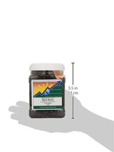 Mother Earth Products - Dehydrated Fast Cooking Black Beans - Quart Jar