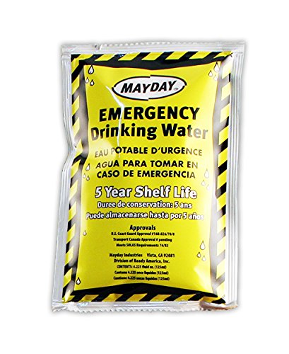 Mayday Water Pouch - Emergency Water Supply - 4.2 Oz/125Ml 100 Pack