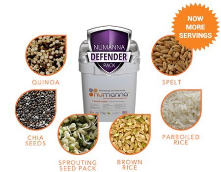 NuManna - 204 Meal Emergency Survival Food Storage Kit