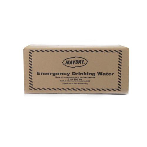 Mayday Water Pouch - Emergency Water Supply - 4.2 Oz/125Ml 100 Pack