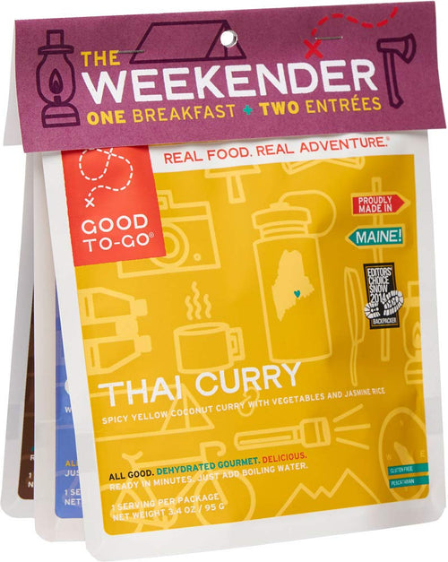 Good to-Go Dehydrated Weekender 3 Pack - 2 Entrees + 1 Breakfast - Variety #1