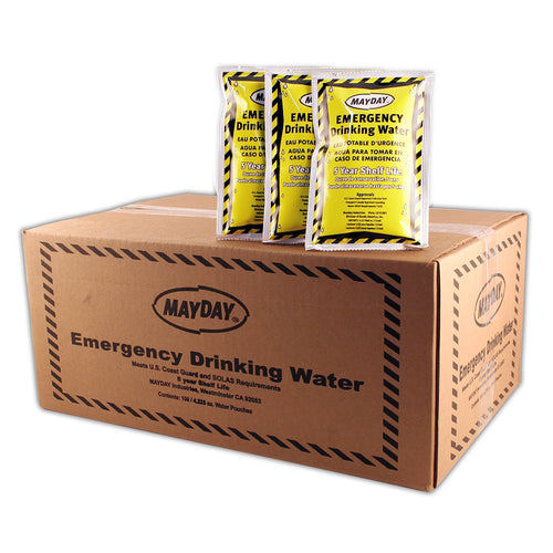 Mayday Water Pouch - Emergency Water Supply - 4.2 Oz/125Ml 100 Pack