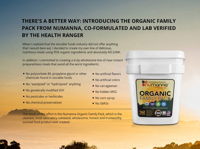 NuManna - USDA Organic Family Pack - 162 Servings