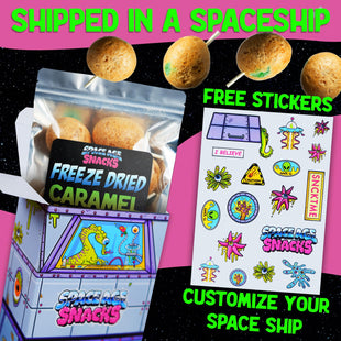 Space Age Snacks - Caramel Apple Comets 7 oz - Single Pack