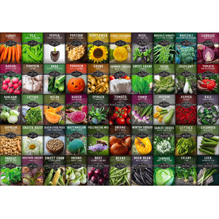 Survival Garden Seeds Homesteader 50 Heirloom Seed Packets (Non-GMO)