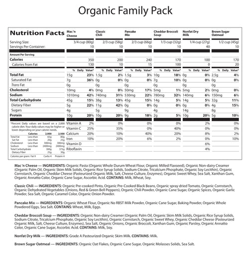 NuManna - USDA Organic Family Pack - 162 Servings