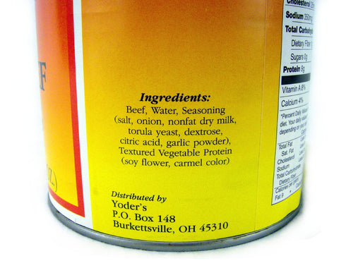 Yoders Canned Taco Seasoned Beef - 28oz Can