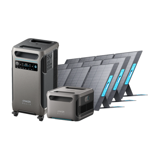 Anker SOLIX F3800 + Expansion Battery + 3 × 400W Solar Panel