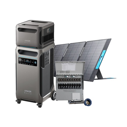 Anker SOLIX F3800 + Expansion Battery + 400W Solar Panel and Home Backup Kit