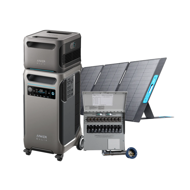 Anker SOLIX F3800 + Expansion Battery + 400W Solar Panel and Home Backup Kit