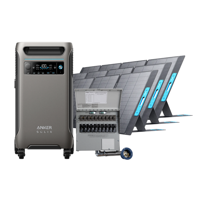 Anker SOLIX F3800 + Home Backup Kit + 3 × 400W Solar Panel