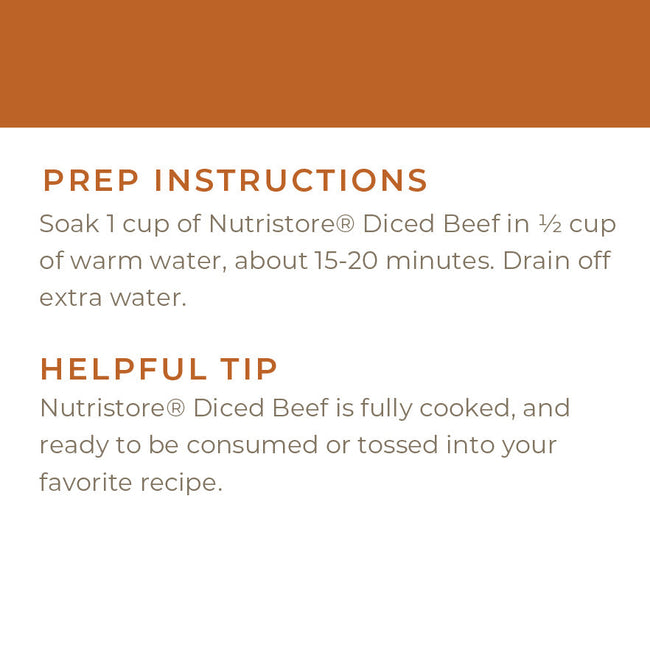 Beef Dices Freeze Dried - #10 Can