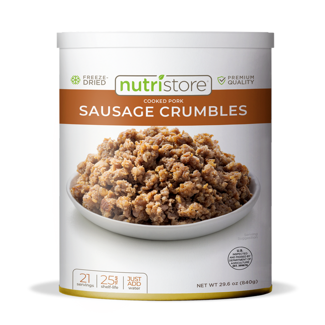 Sausage Crumbles Freeze Dried - #10 Can