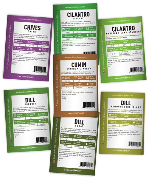 Popular Herb Seeds for Planting | 35 Variety Pack