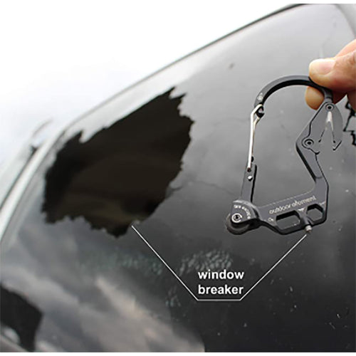 Outdoor Element Fire Escape Multitool Carabiner