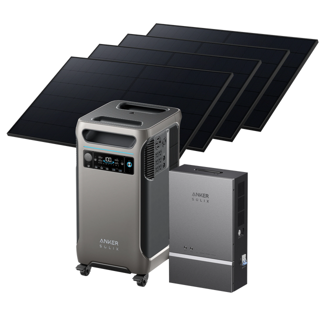 Anker SOLIX F3800 + Smart Home Power Kit + 4 × 405W Rigid Solar Panel