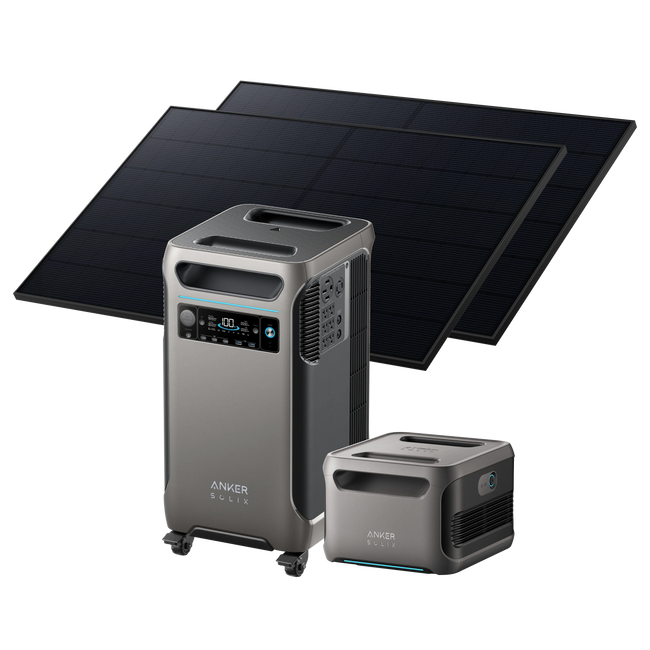 Anker SOLIX F3800 + Expansion Battery + 2 × 405W Rigid Solar Panel