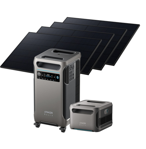 Anker SOLIX F3800 + Expansion Battery + 4 × 405W Rigid Solar Panel