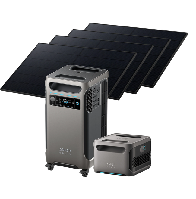 Anker SOLIX F3800 + Expansion Battery + 4 × 405W Rigid Solar Panel