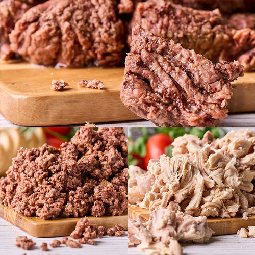 Survival Fresh Meats - 3 Protein Mixed Canned Meat 28 oz - Case of 12