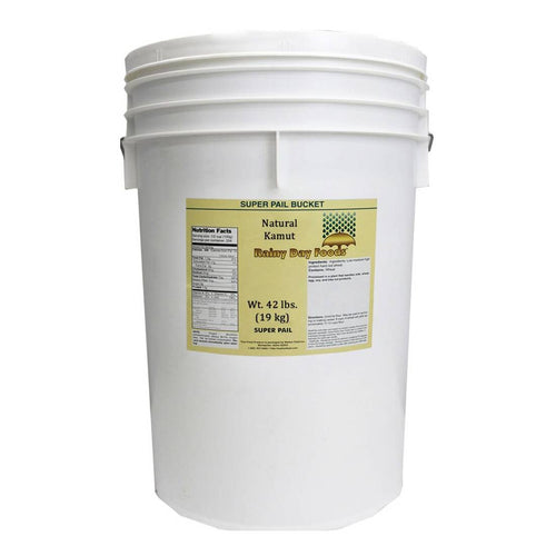 Rainy Day Foods Non-GMO Kamut Natural 5 Gallon 35 lb. Super Pail - 170 Servings