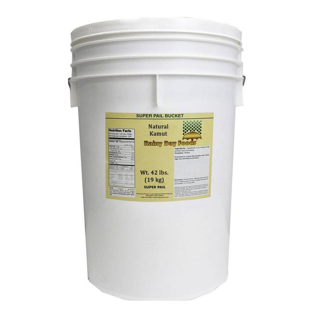 Rainy Day Foods Non-GMO Kamut Natural 5 Gallon 35 lb. Super Pail - 170 Servings