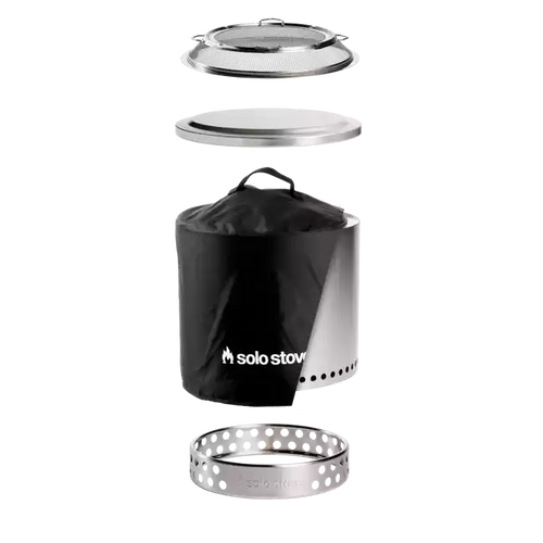 Solo Stove Stainless Steel Ranger Backyard Bundle 2.0 - Portable & "Smokeless"