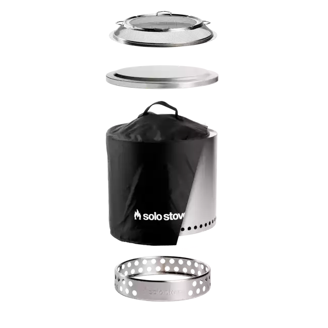 Solo Stove Stainless Steel Ranger Backyard Bundle 2.0 - Portable & "Smokeless"