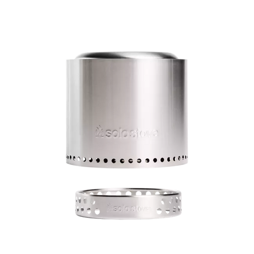 Solo Stove Stainless Steel Ranger + Stand 2.0 - Portable & "Smokeless"