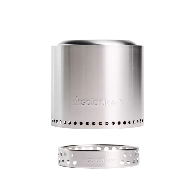 Solo Stove Stainless Steel Ranger + Stand 2.0 - Portable & "Smokeless"