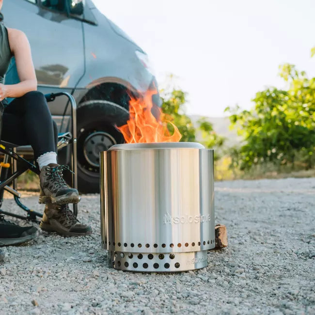 Solo Stove Stainless Steel Ranger + Stand 2.0 - Portable & "Smokeless"