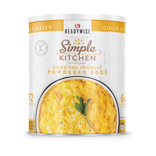 ReadyWise - Simple Kitchen Powdered Eggs - 72 Serving Can