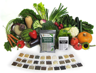 Open Seed Vault Survival Garden Non-GMO Vegetable Garden Seeds - 32 Varieties