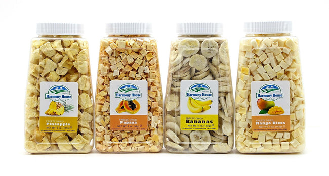 Harmony House Tropical Fruit Medley (4 Jars, Quart Size)