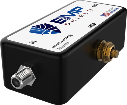 EMP Shield Radio HF/VHF/UHF Radio EMP Protection up to 200 Watts with F-Connectors (ANT-100-F)