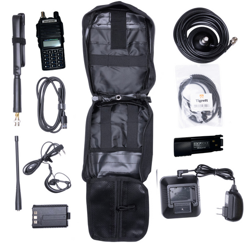 UV82L 8 Watt Vehicle Radio Go Bag for with Magnet Mount Antenna and UV82L Programmed Radio