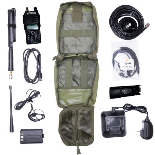 UV82L 8 Watt Vehicle Radio Go Bag for with Magnet Mount Antenna and UV82L Programmed Radio