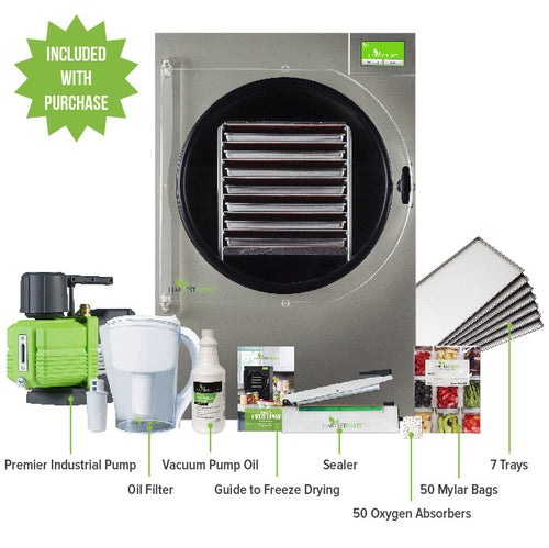 Harvest Right - X-LARGE HOME FREEZE DRYER STAINLESS STEEL 7 TRAY W MYLAR STARTER KIT