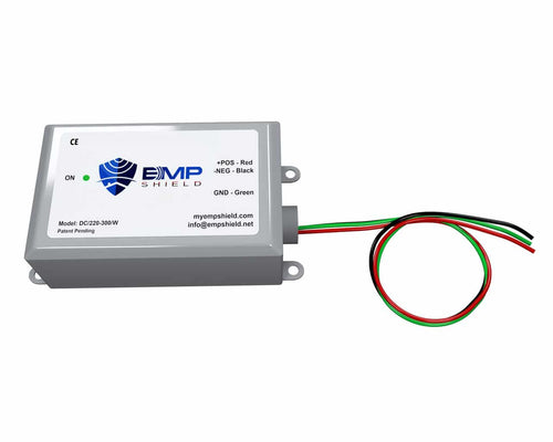 EMP Shield Solar/Wind DC 220-300 Volt System EMP Protection (Single-DC-220-300-W)