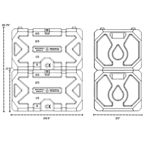 Exodus 35 Gallon Water Tank