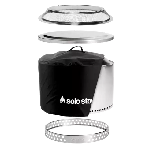 Solo Stove Stainless Steel Yukon Backyard Bundle 2.0 - Portable & "Smokeless"