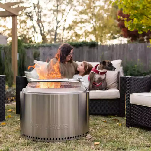 Solo Stove Stainless Steel Yukon Backyard Bundle 2.0 - Portable & "Smokeless"