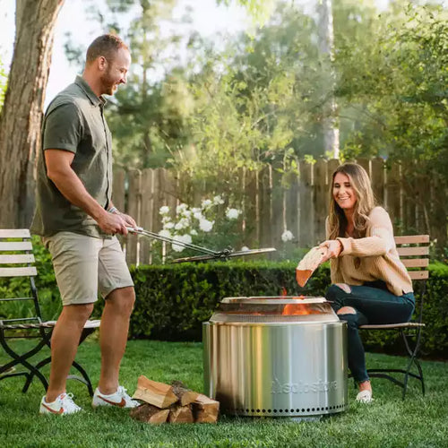 Solo Stove Stainless Steel Yukon Ultimate Bundle 2.0 - Portable & "Smokeless"