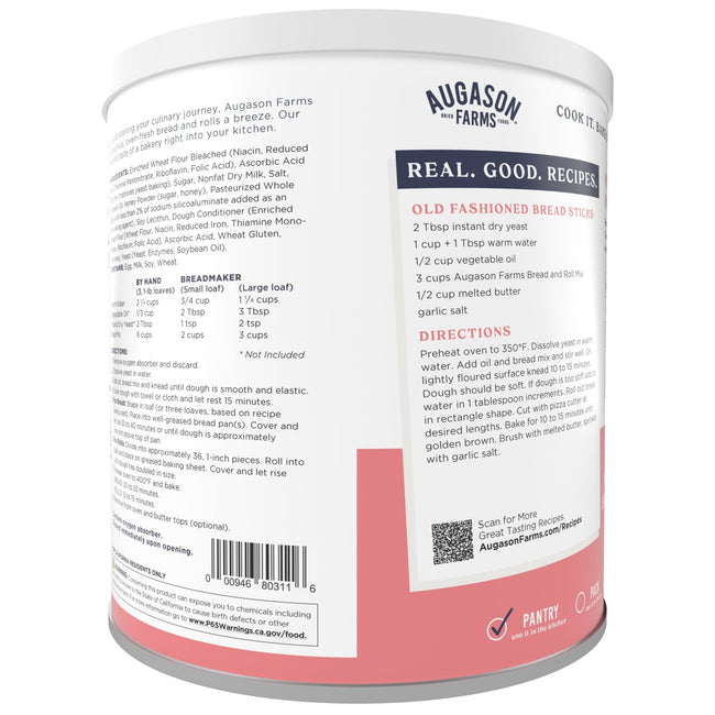 Bread and Roll Mix Can, 48 Servings