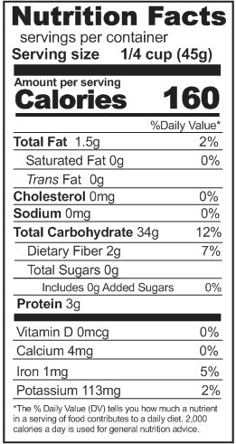 Rainy Day Foods Non-GMO Brown Rice Long 5 Gallon 35 lb. Super Pail - 353 Servings