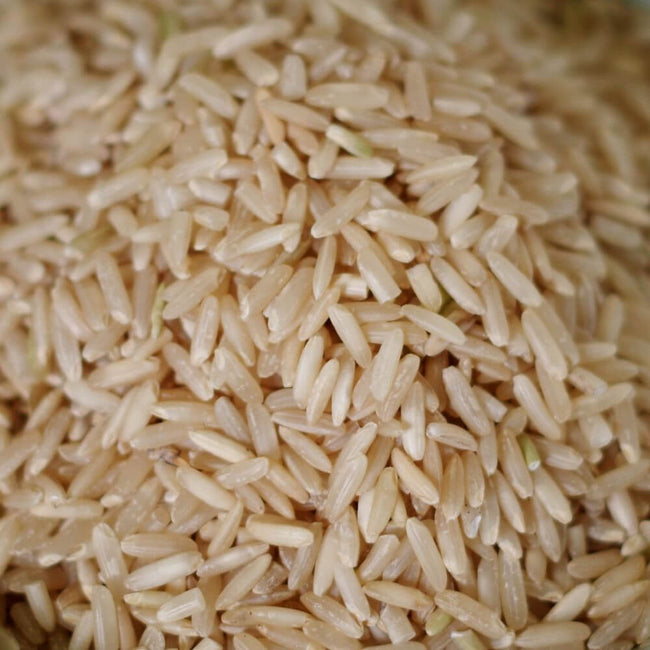 Rainy Day Foods Non-GMO Brown Rice Long 5 Gallon 35 lb. Super Pail - 353 Servings