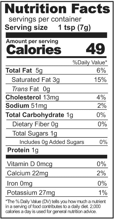 Rainy Day Foods Butter Powder 44 oz. #10 Can - 178 Servings
