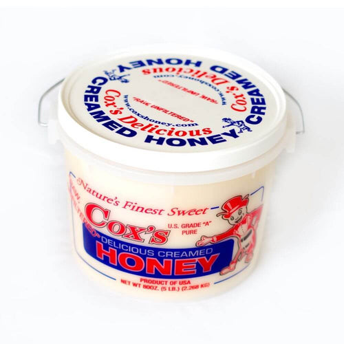 Cox's Honey Creamy Honey - 5 lb. Pail - 6 Pack