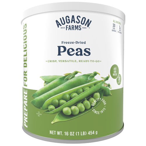 Freeze Dried Peas Can, 30 Servings