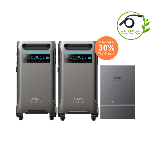 2 × Anker SOLIX F3800 - (12kW | 7.68kWh) + Smart Home Power Kit